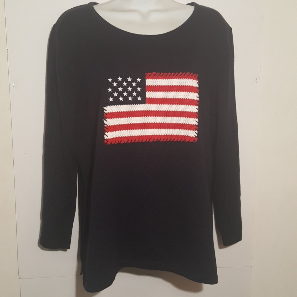 Rafaella Sweater Blue Long Sleeve Size XL